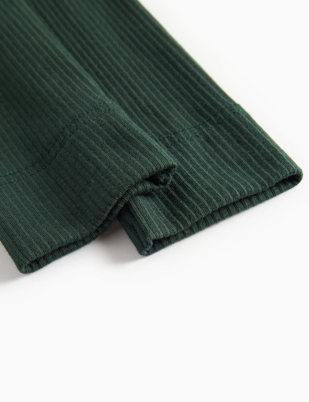 Grønne ribbettede leggings til børn