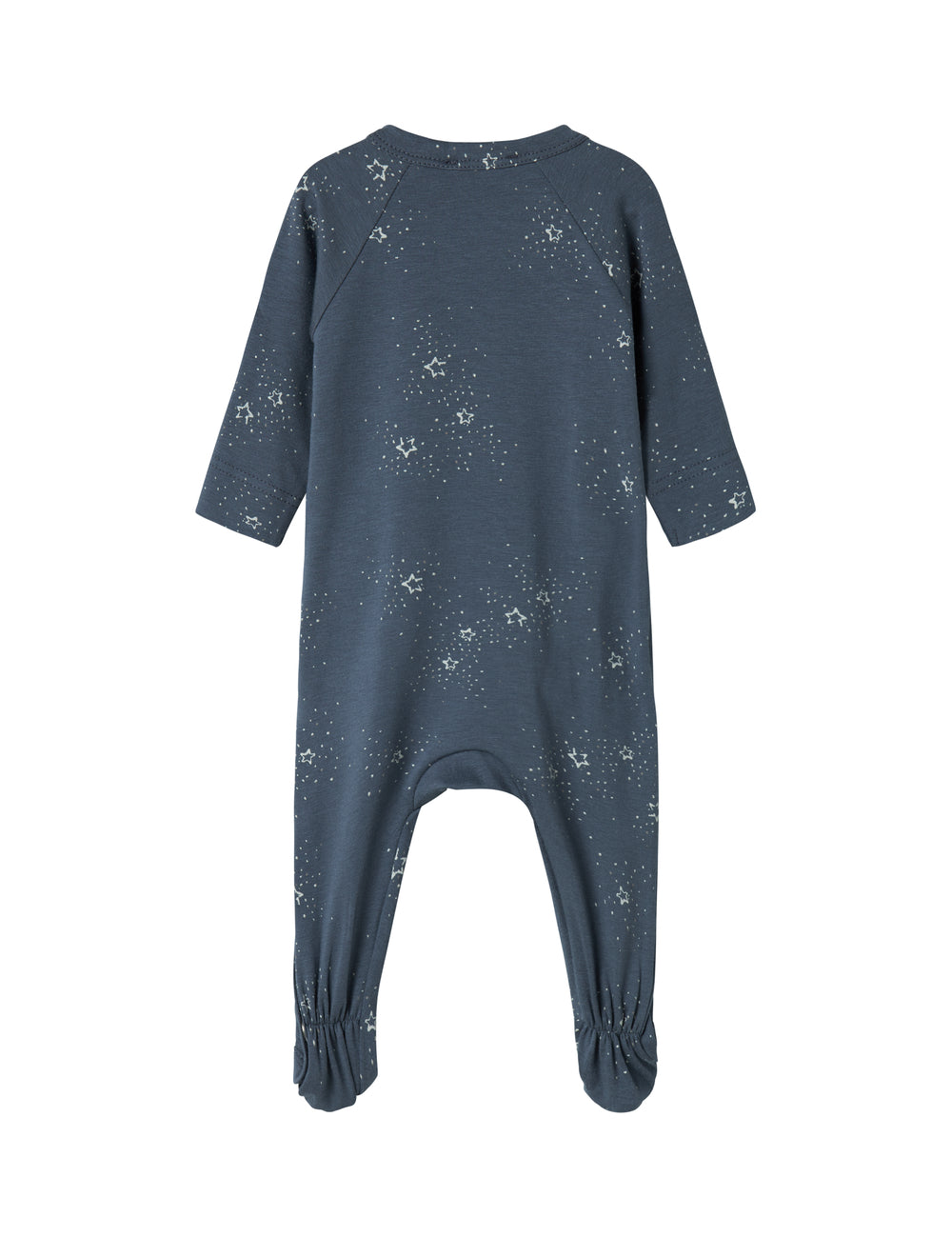 Mørkeblå heldragt med stjerneprint til nyfødt