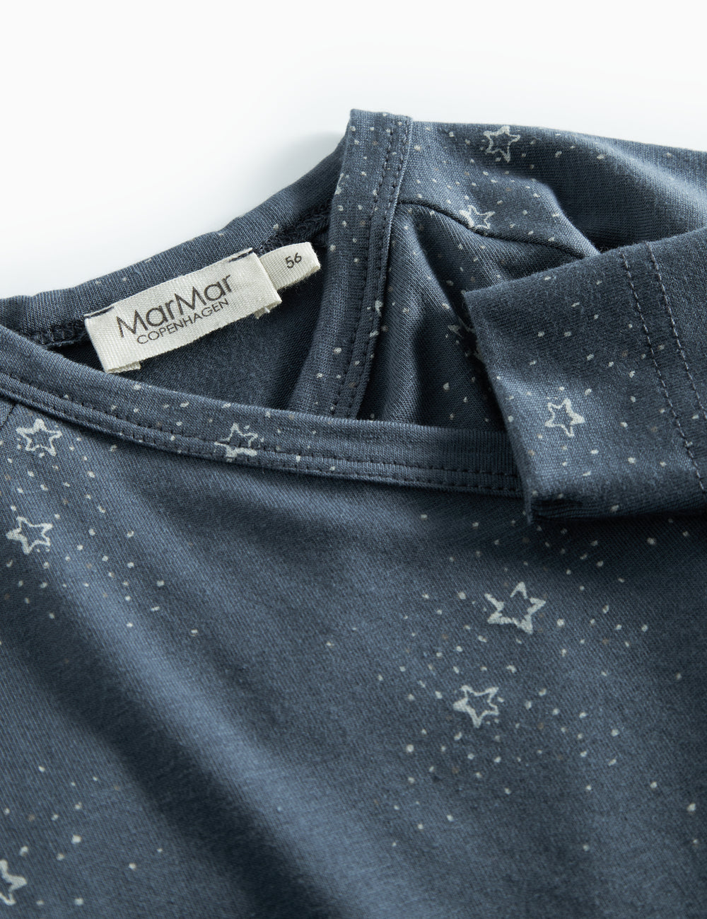 Dark blue jumpsuit with star print for newborn