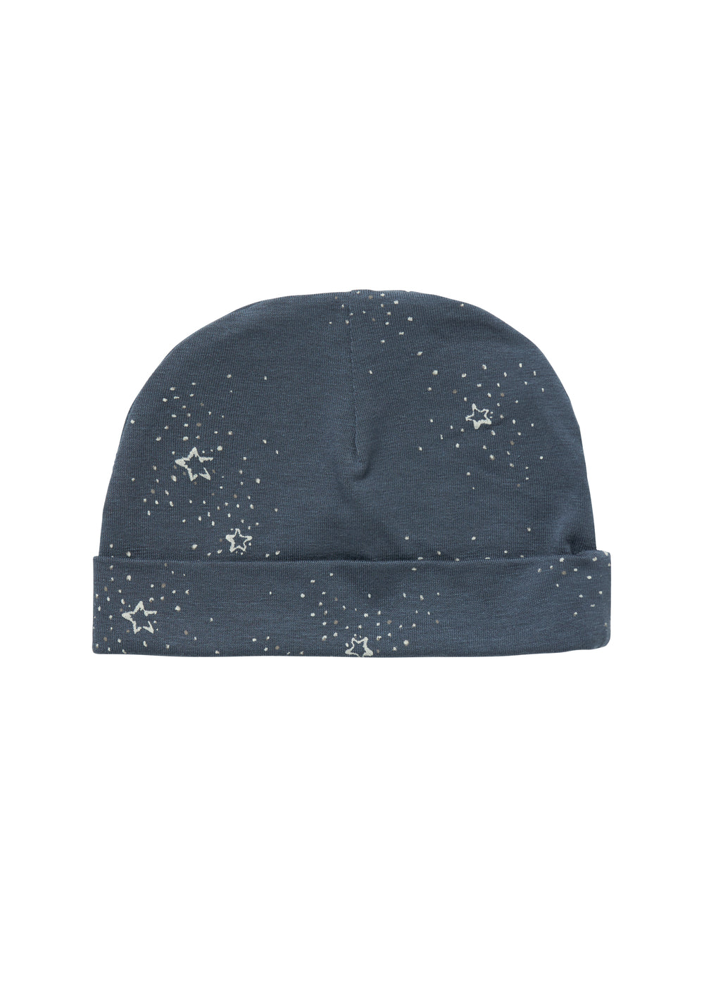Mørkeblå hue med stjerneprint til nyfødt
