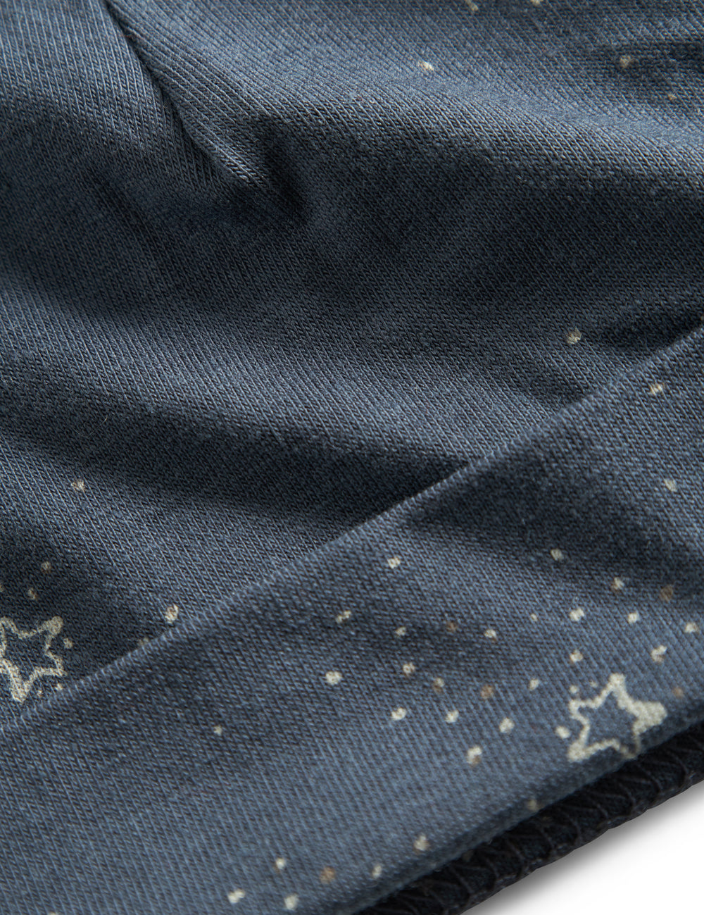 Dark blue hat with star print for newborn