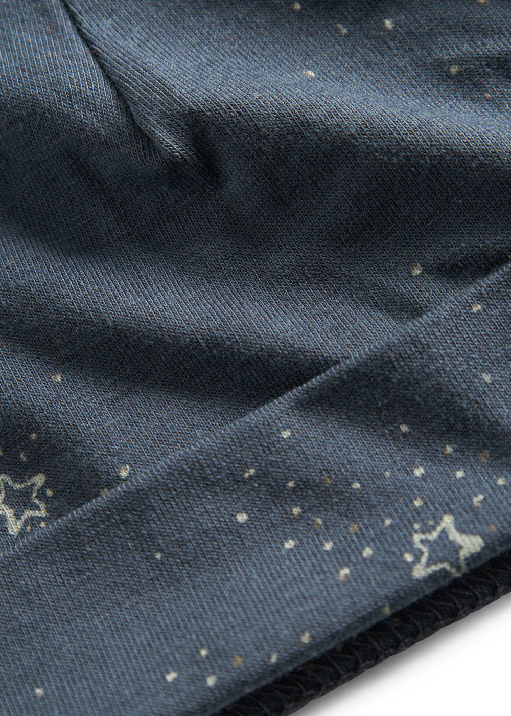 Mørkeblå hue med stjerneprint til nyfødt