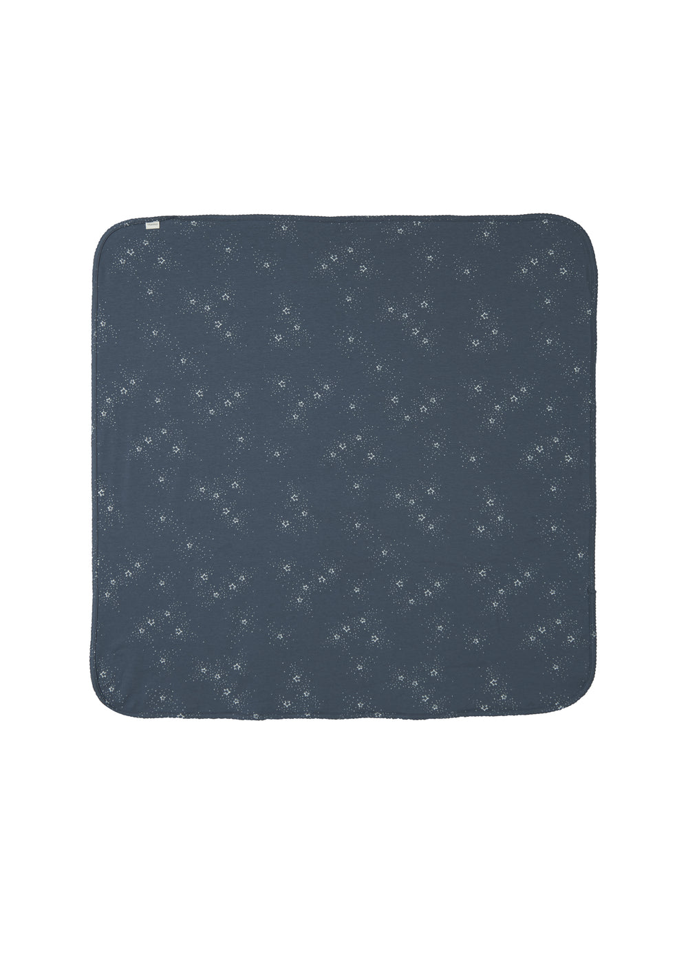 Mørkeblåt babytæppe med stjerneprint