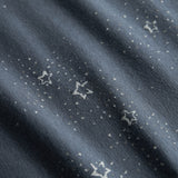 Mørkeblåt babytæppe med stjerneprint