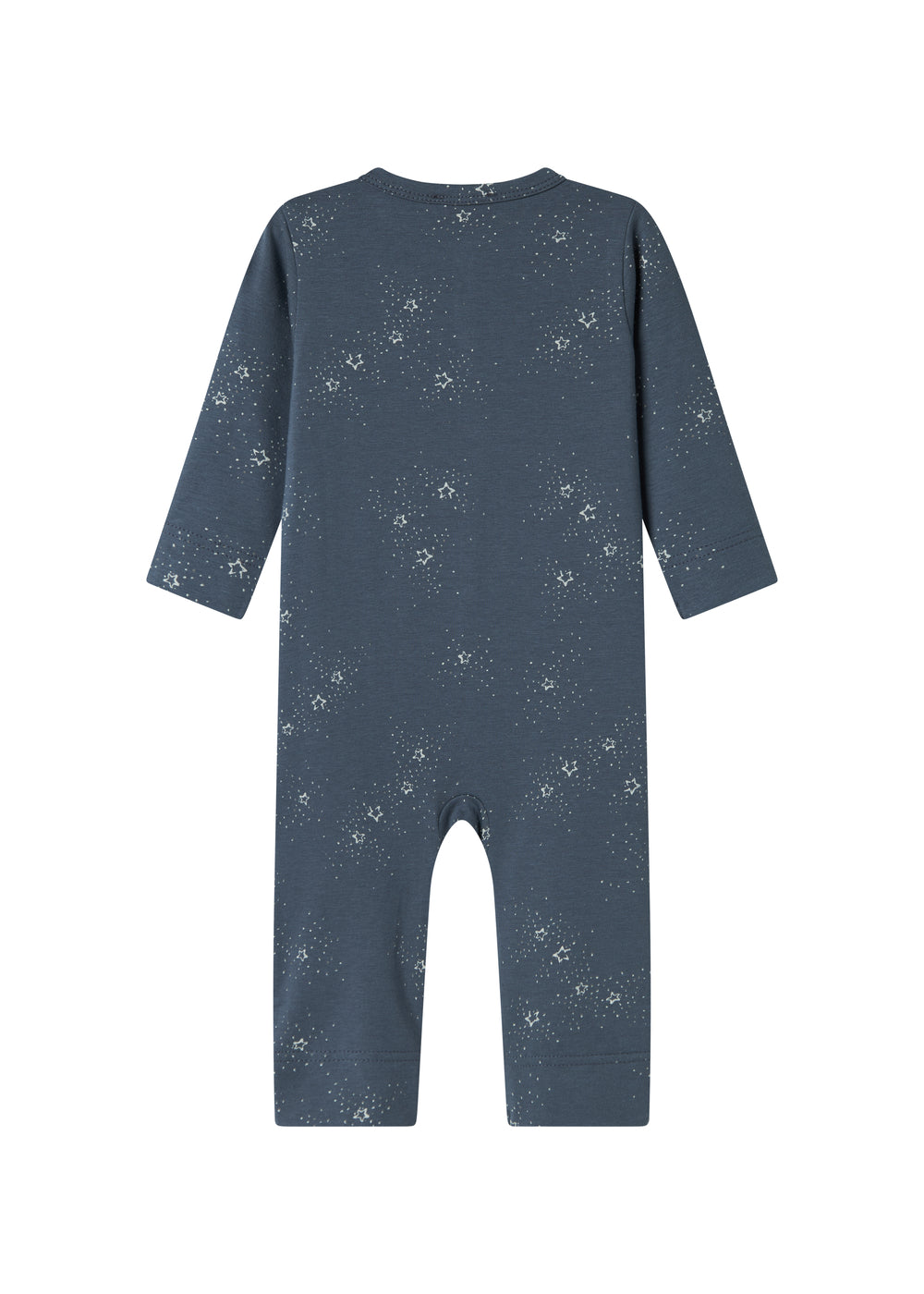 Mørkeblå baby heldragt med stjerneprint til