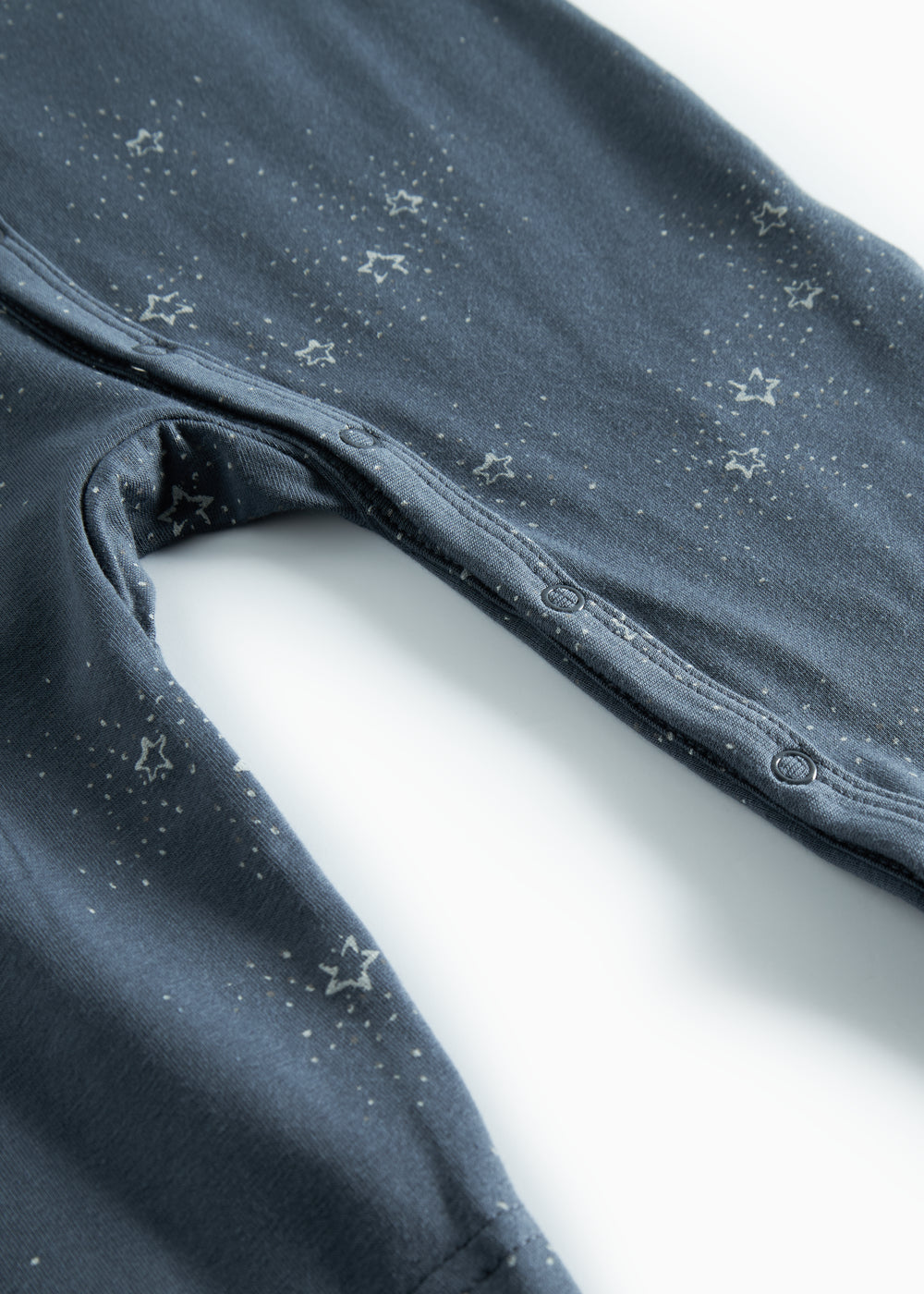 Mørkeblå baby heldragt med stjerneprint til