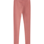 Støvet rosa ribstrikkede leggings til børn