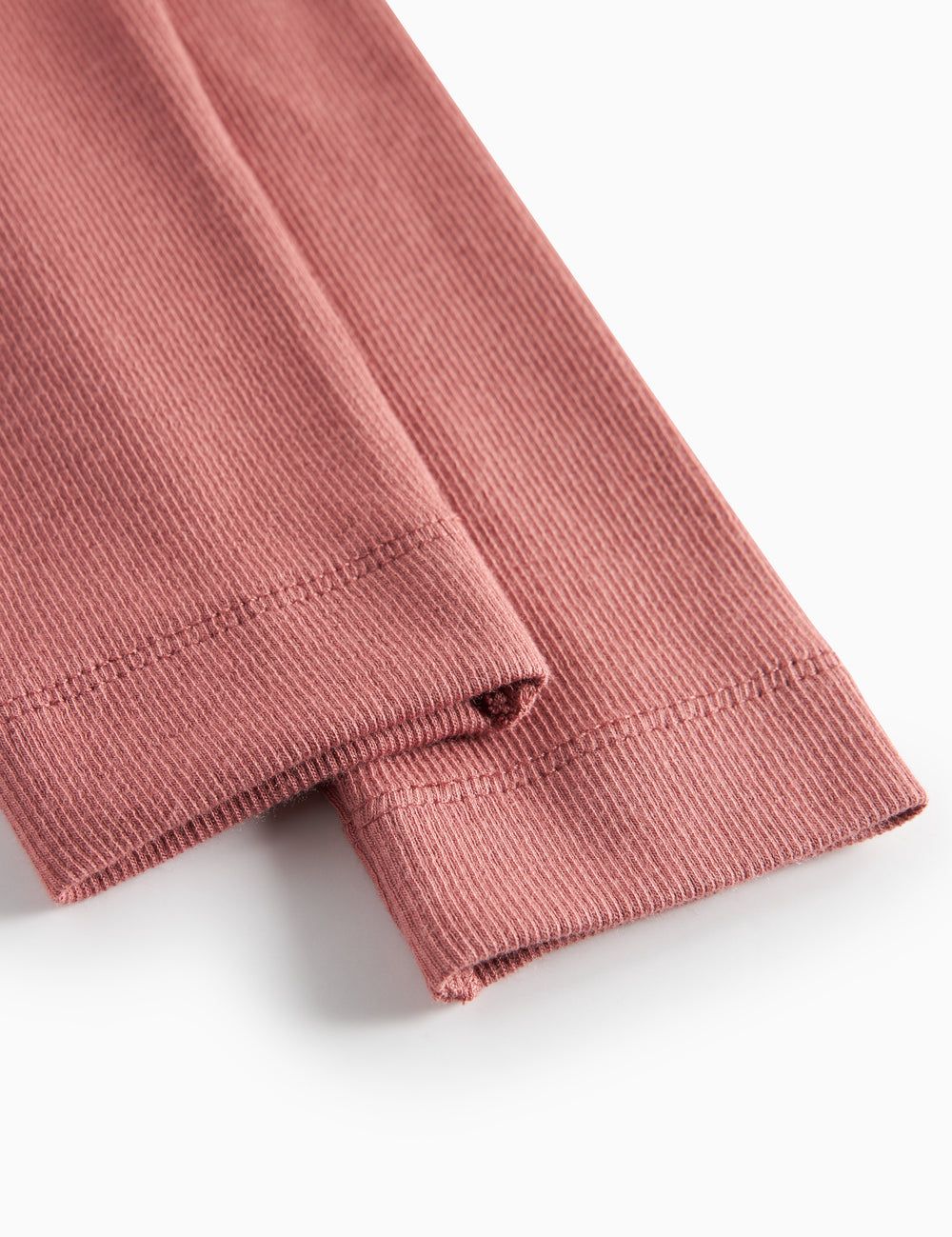 Dusty pink ribbed leggings for children