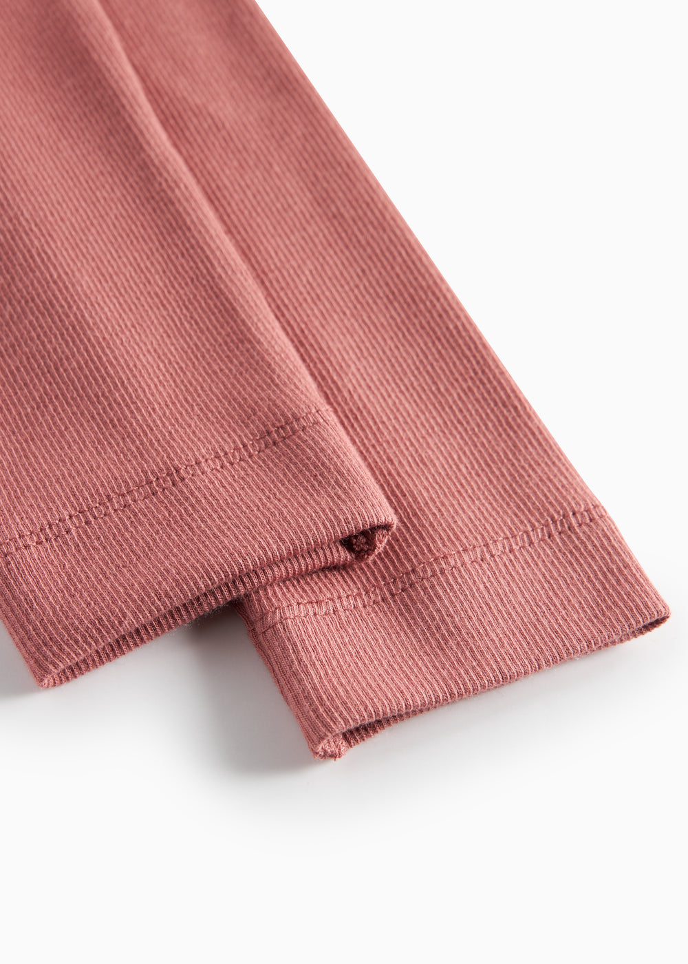 Støvet rosa ribstrikkede leggings til børn