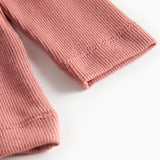 Støvet rosa t-shirt med lange ærmer til børn