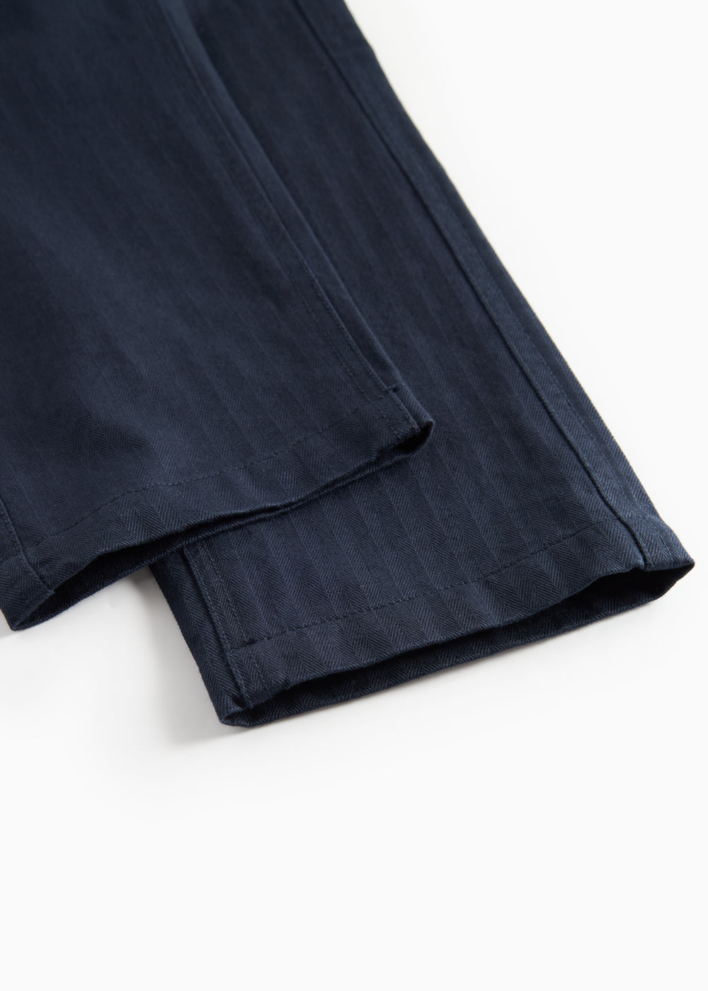 Mørkeblå festbukser med knaplukning og lommer til børn