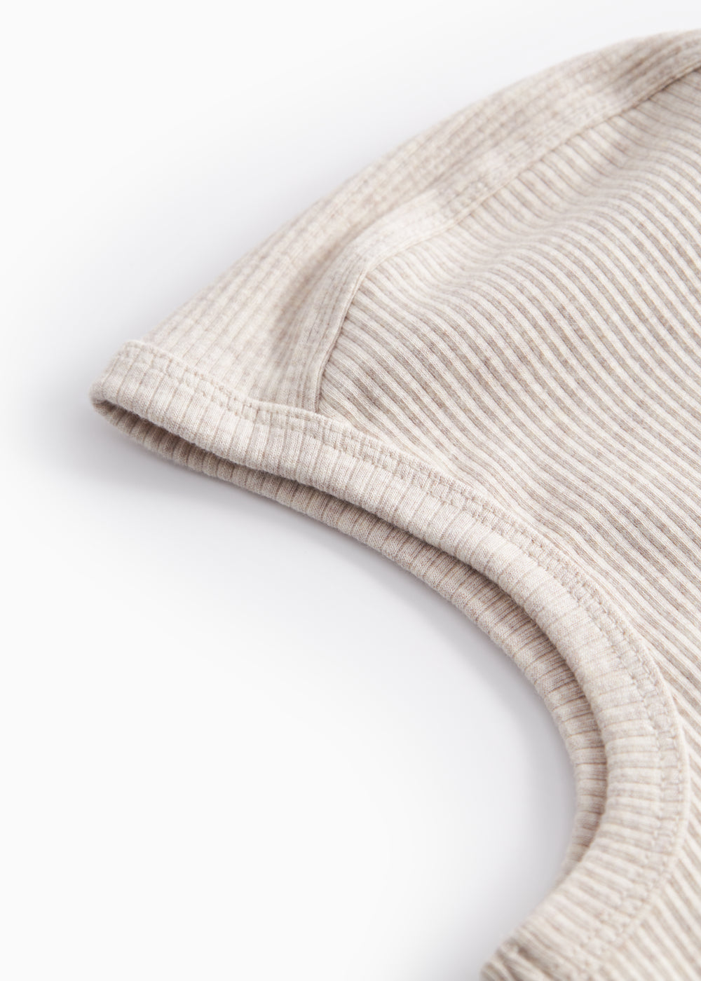 Beige knitted elephant hat for baby