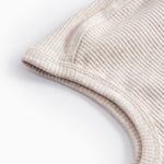 Beige knitted elephant hat for baby