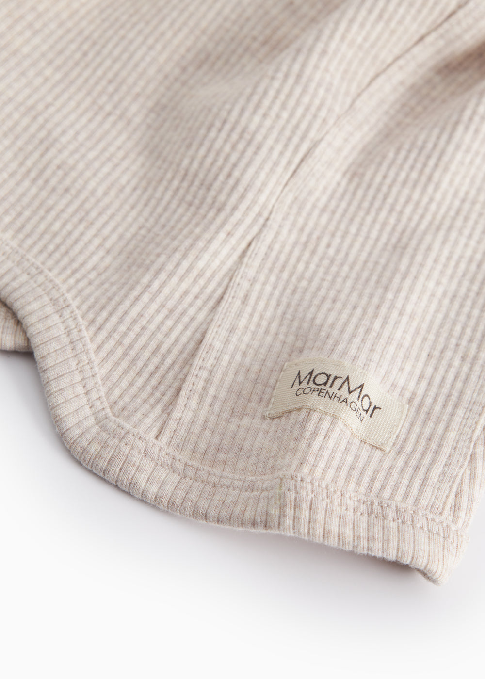 Beige knitted elephant hat for baby