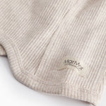 Beige knitted elephant hat for baby