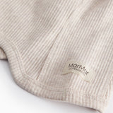 Beige knitted elephant hat for baby