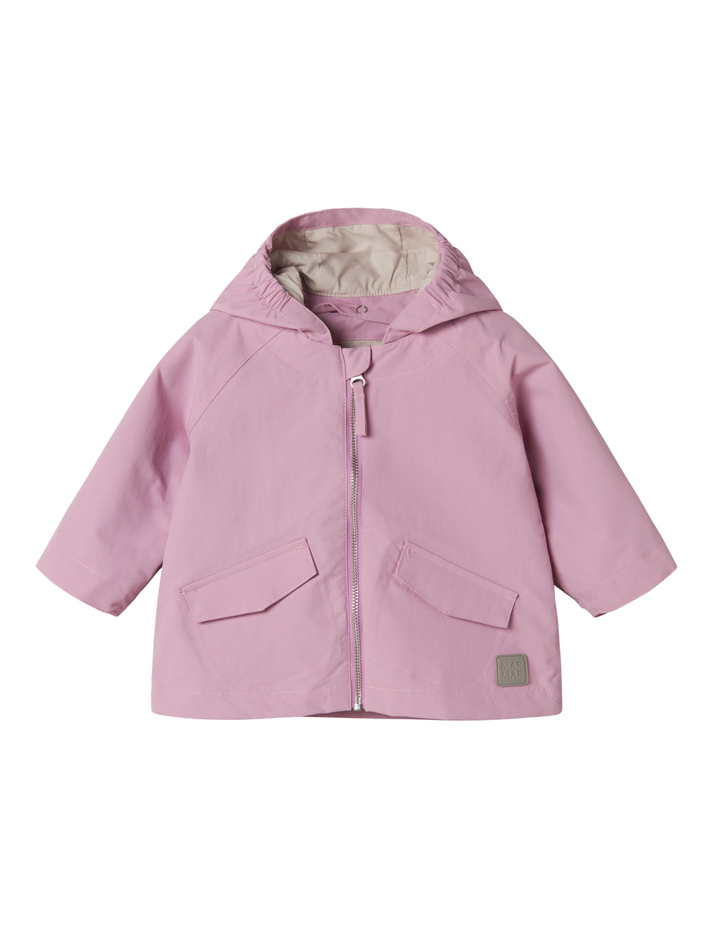 Red over jacket with hat,, and and and for for