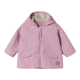 Red over jacket with hat,, and and and for for