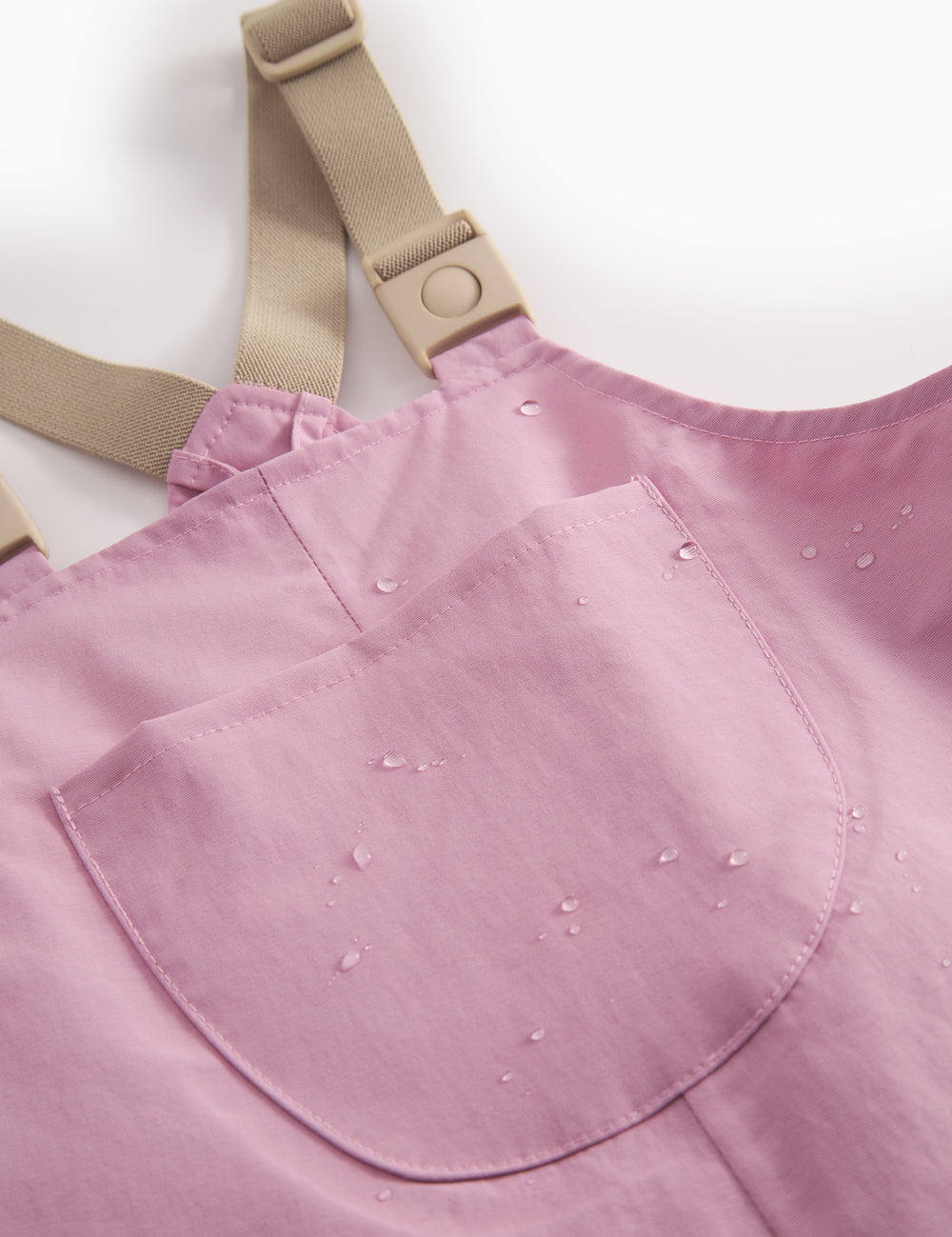 Red overalls with with and footers for baby