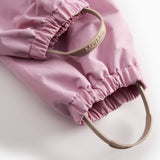 Lyserøde overtræksbukser med seler og fodstropper til baby