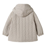 Brunstribet termo jakke med hætte til baby