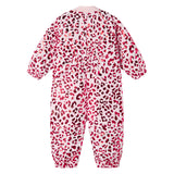 Lyserød termodragt med leopardprint til baby