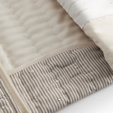 Mørkebrun stribet termo jakke til børn