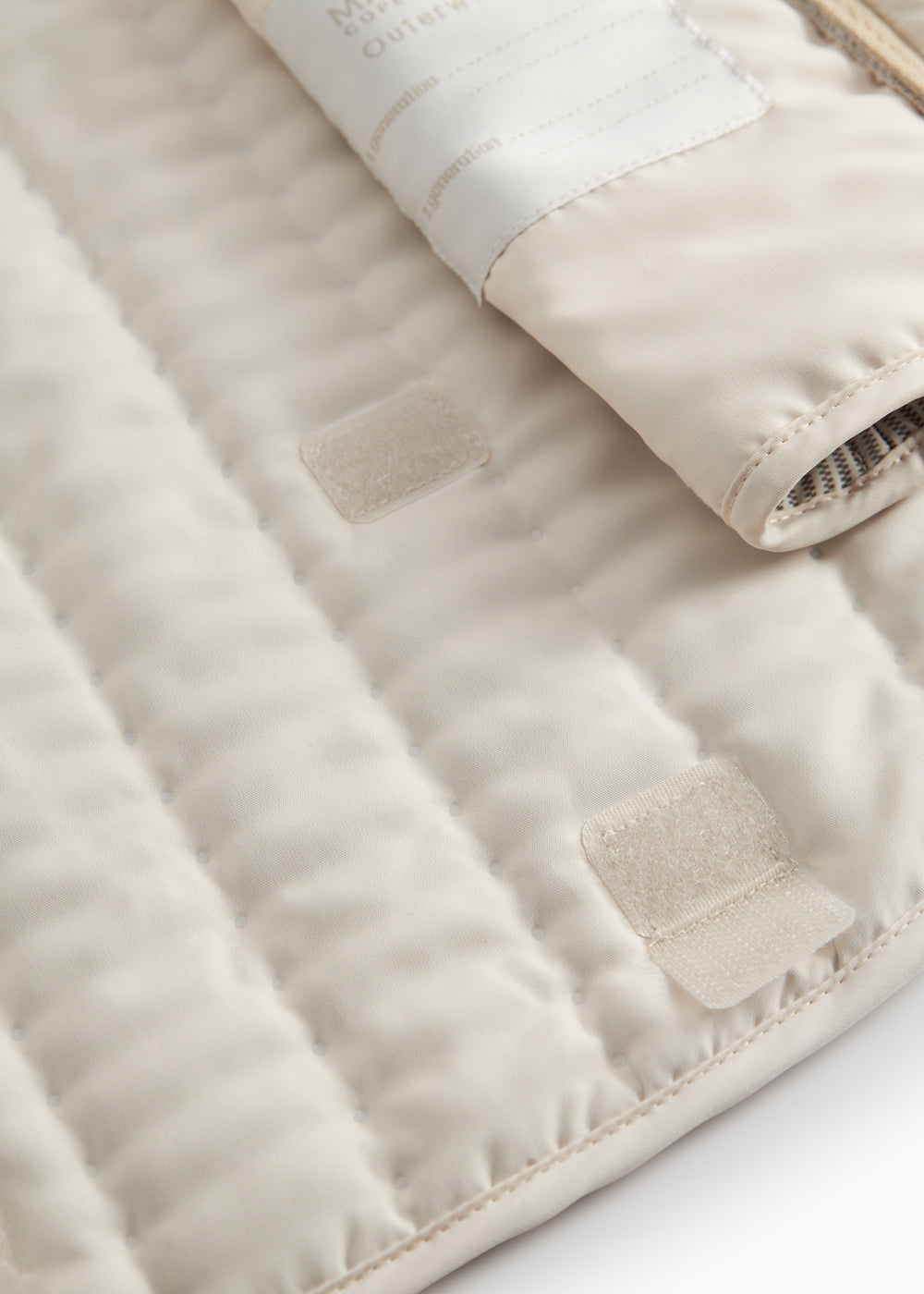 Dark brown striped thermal jacket for children