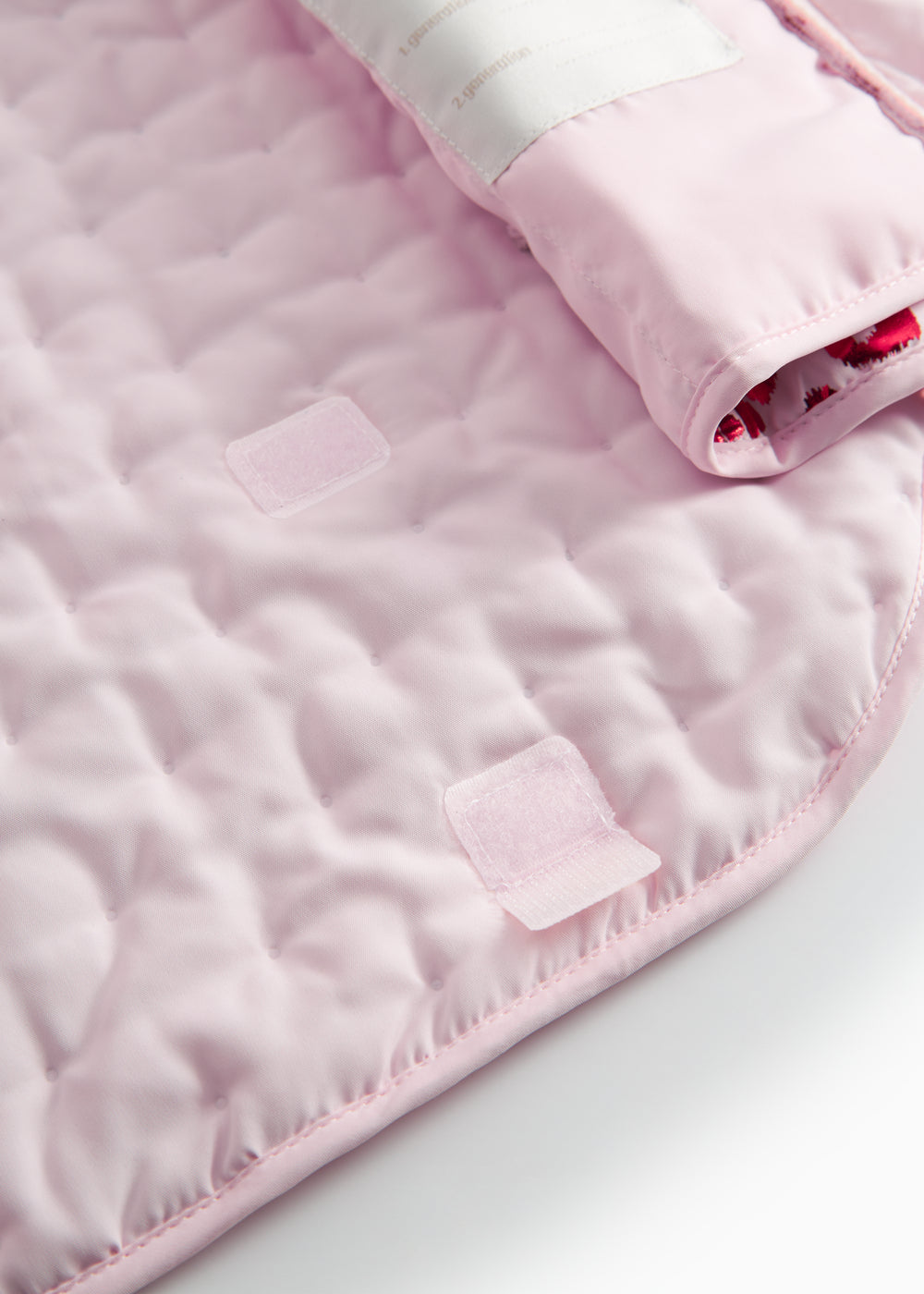 Red thermal jacket with leopard print for children