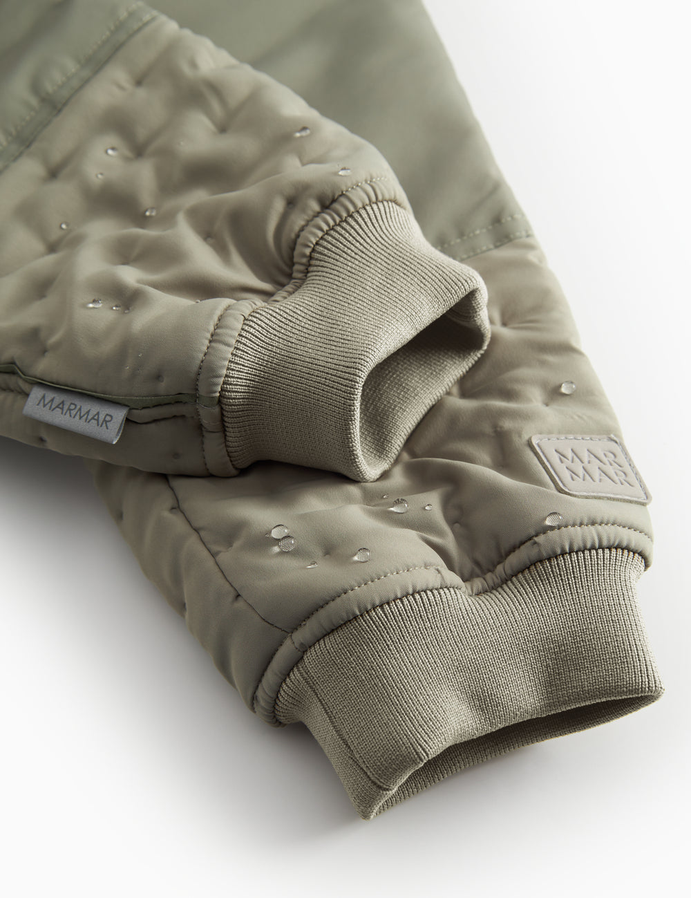 Green thermal pants for children