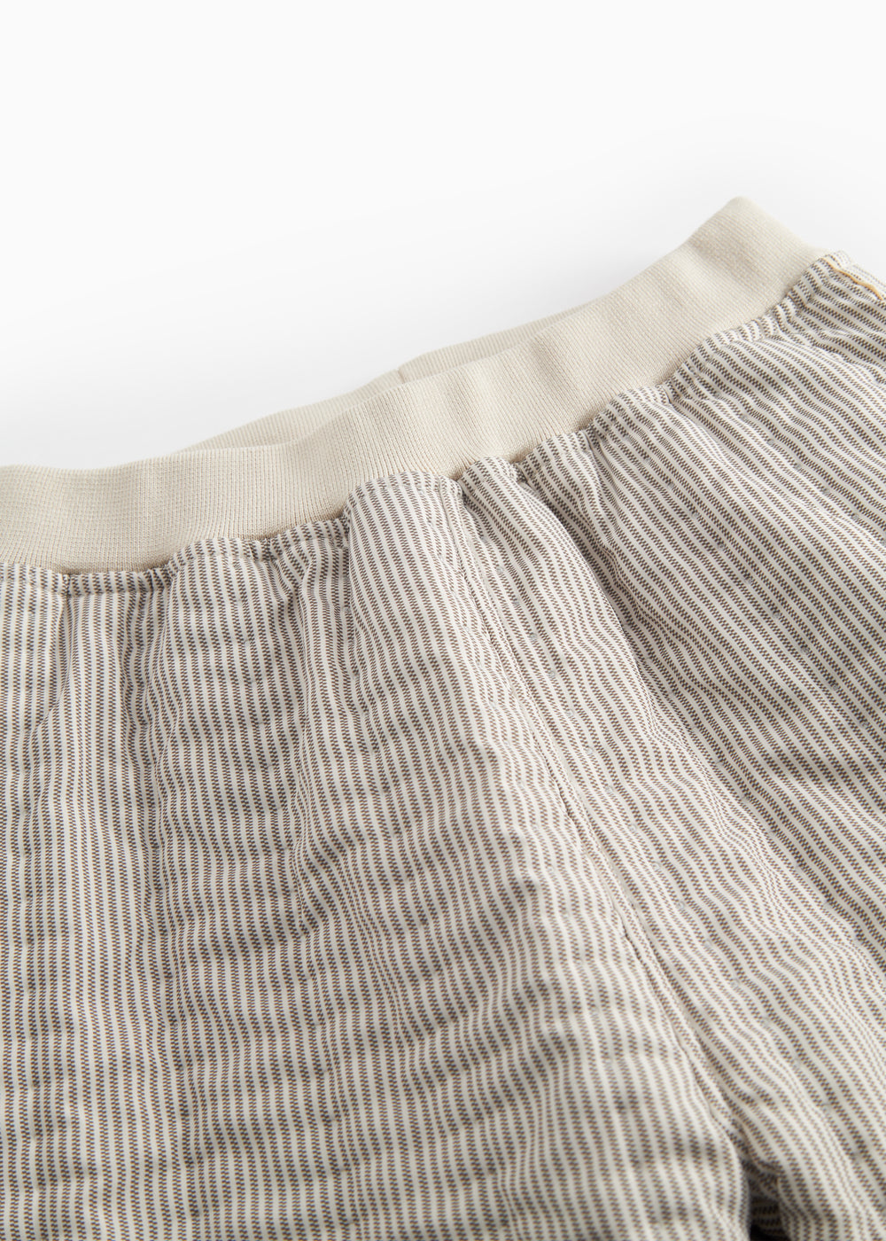 Brun stribede termobukser til baby