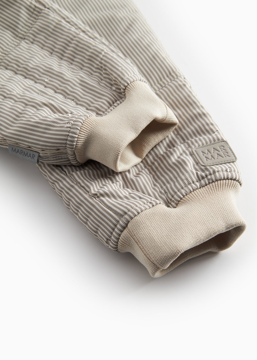 Brown striped thermal pants for baby