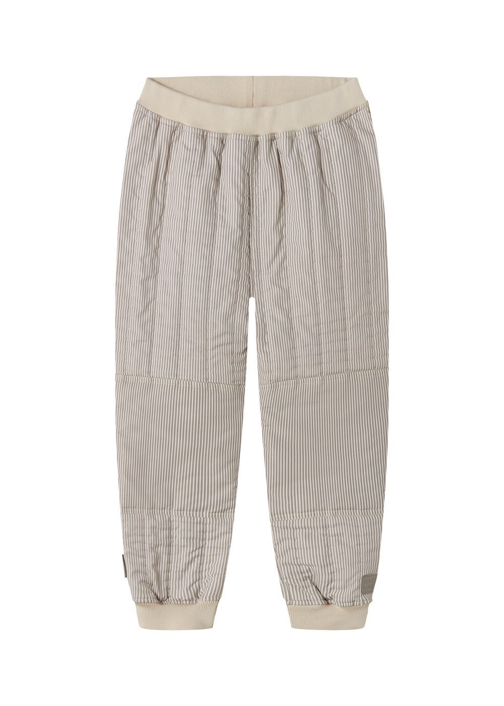 Brown striped thermal pants for baby