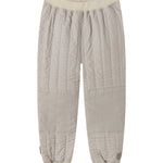 Brown striped thermal pants for baby