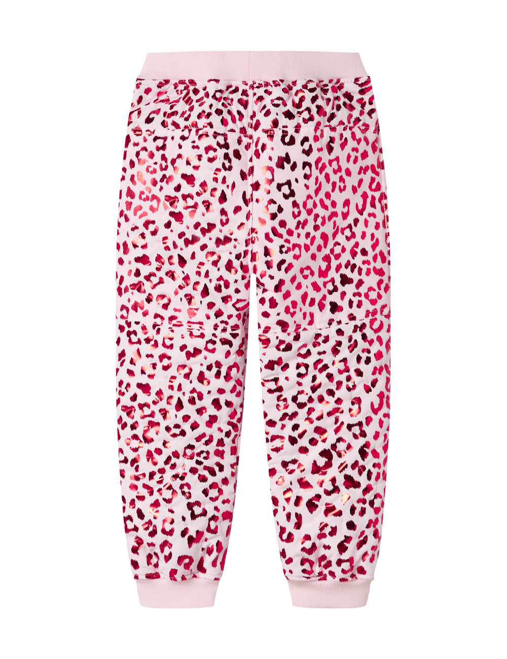 Lyserøde termobukser med leopardprint til barn