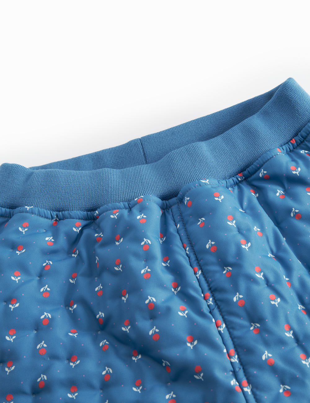 Blå termobukser med blomster print til børn