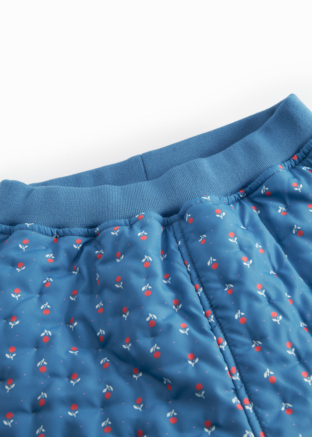 Blå termobukser med blomster print til børn