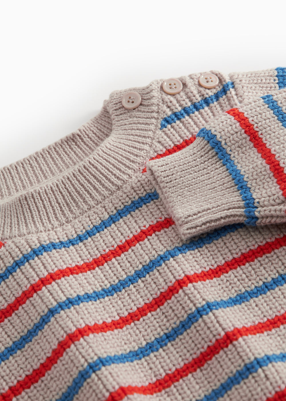 Striped striktrøje for baby