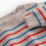 Striped striktrøje for baby