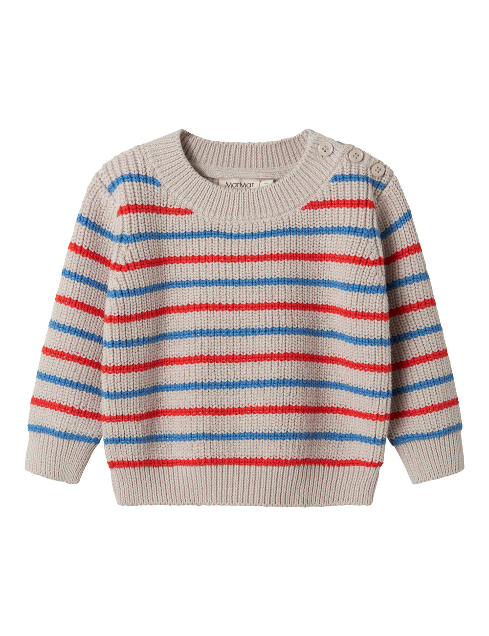 Striped striktrøje for baby