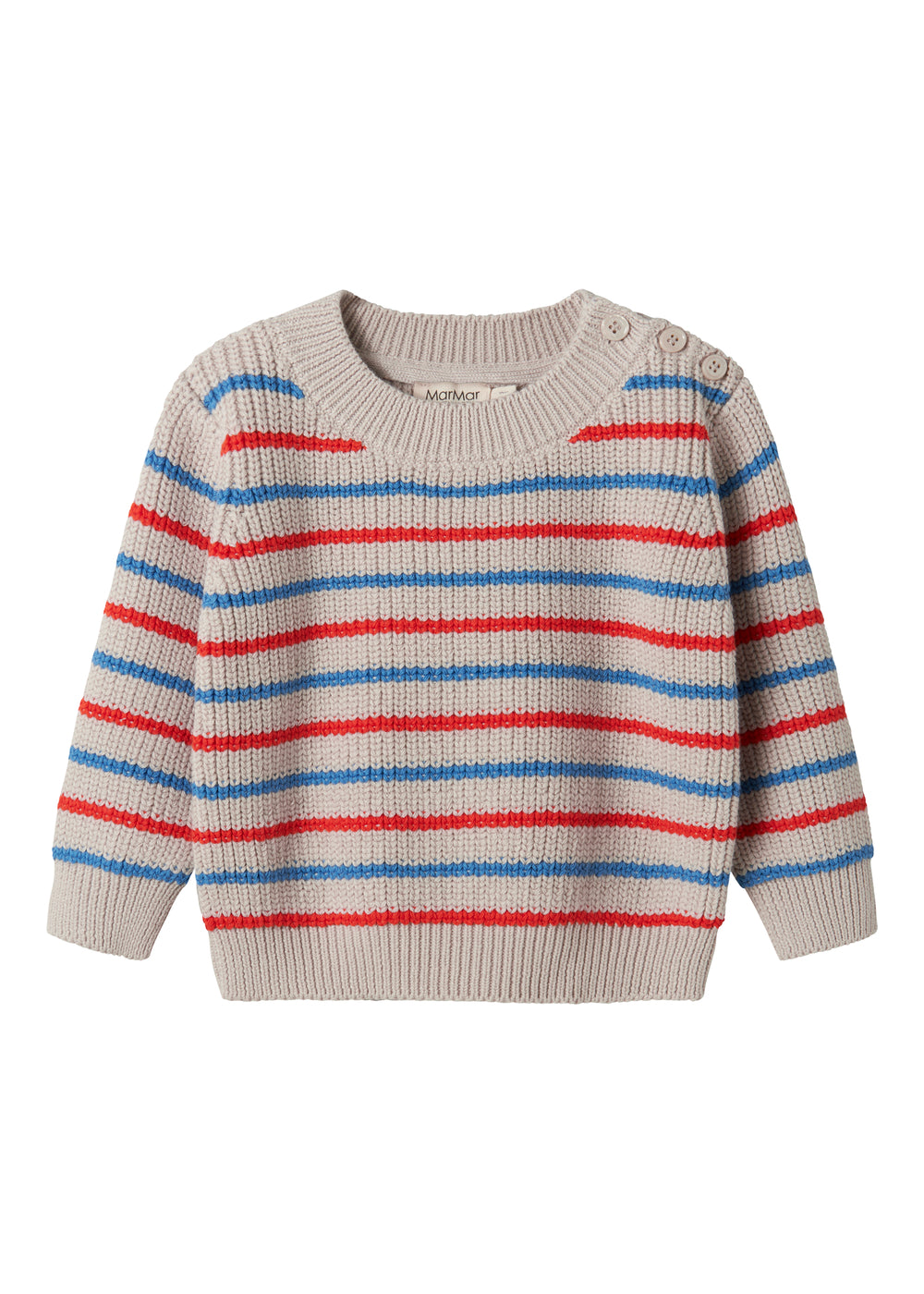 Striped striktrøje for baby
