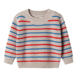 Striped striktrøje for baby