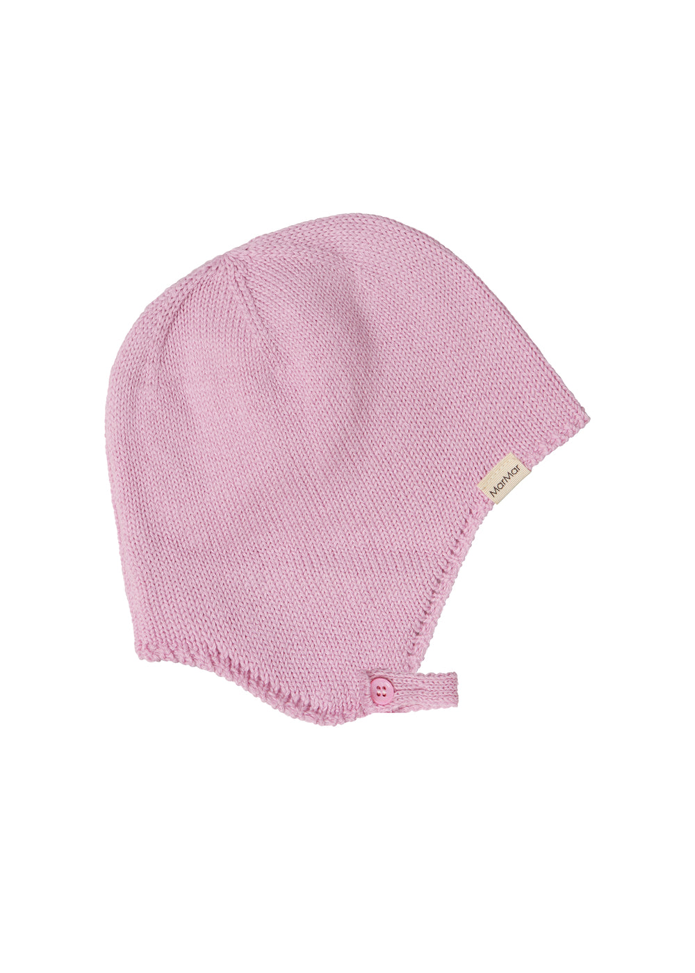 Ribbet lyserød hue til baby