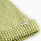 Green striped baby hat