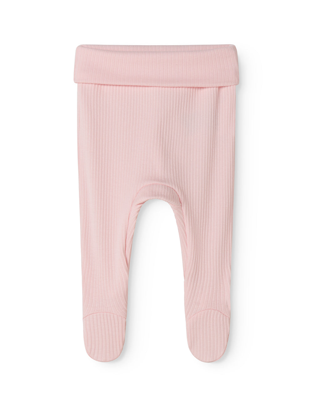 Red baby pants with feet for newborns.
