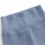 Light blue baby pants with feet for newborns