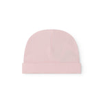  Lyserød modal hue med kant til nyfødt