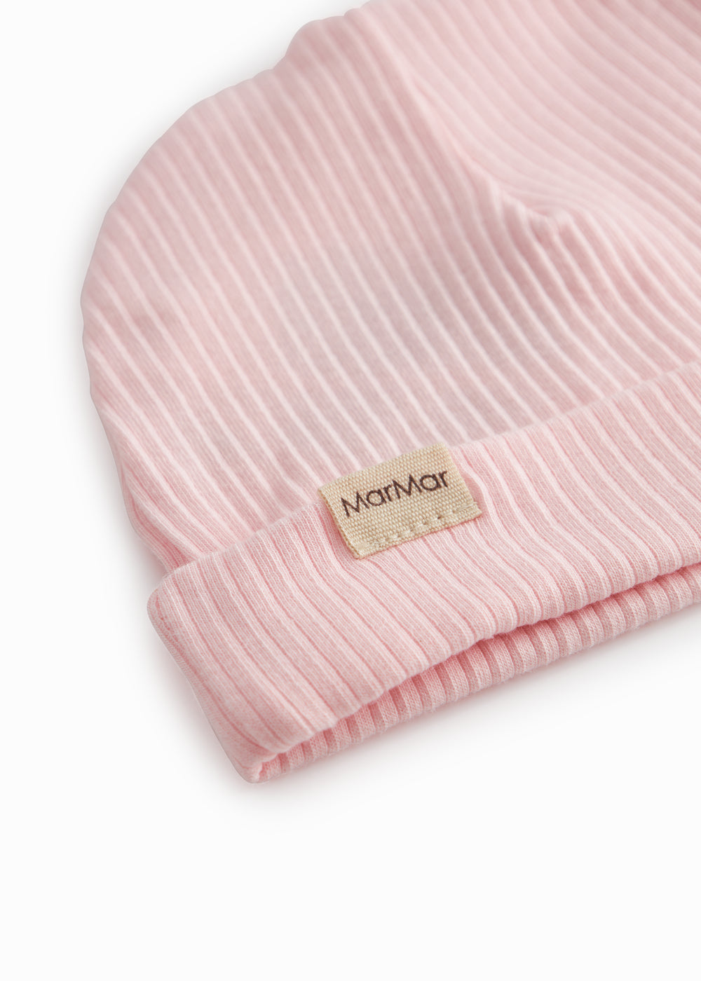  Lyserød modal hue med kant til nyfødt