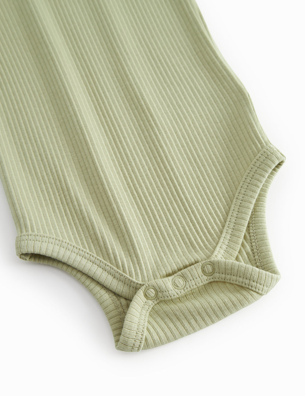 Green long-sleeved baby bodystocking