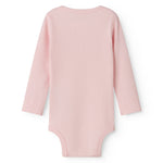 Lyserød langærmet baby bodystocking
